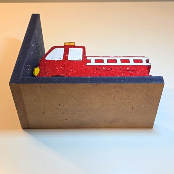 Dump Truck and Fire Truck Bookends for Children Library - Picture 11 of 11
